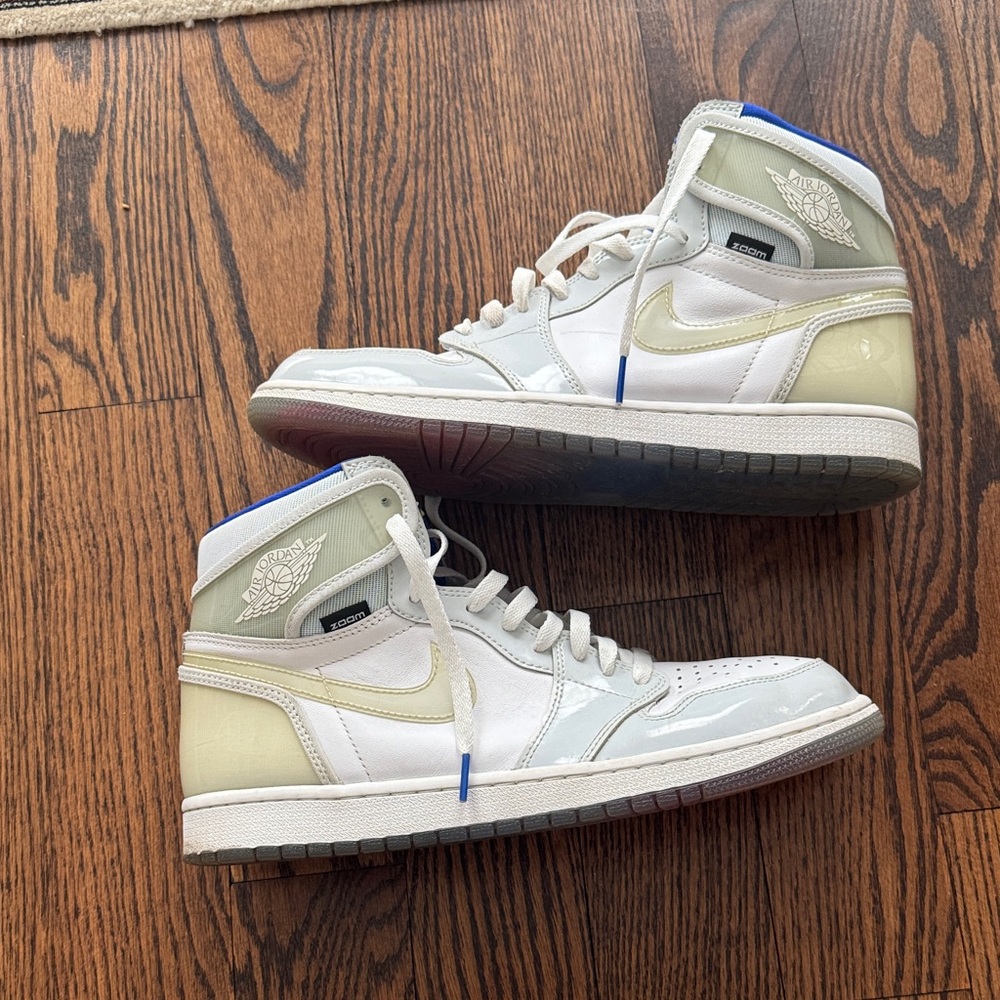Nike Air Jordan 1 Retro Zoom High Racer Blue White Men's Sneakers